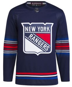 Alternative view of New York Rangers adidas  Alternate  Primegreen Authentic Custom Jersey - Navy