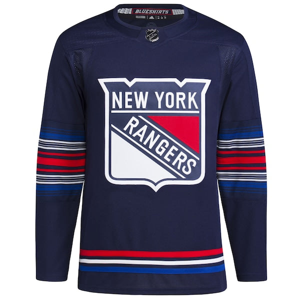 New York Rangers adidas Alternate Primegreen Authentic Custom Jersey - Navy - Image 2