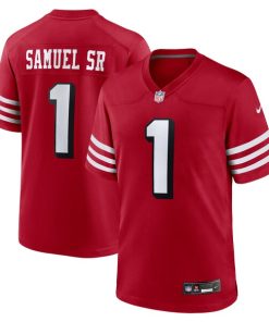 Alternative view of Deebo Samuel Sr San Francisco 49ers Nike Alternate Game Jersey -  Scarlet