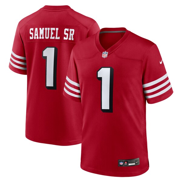 Deebo Samuel Sr San Francisco 49ers Nike Alternate Game Jersey - Scarlet - Image 2