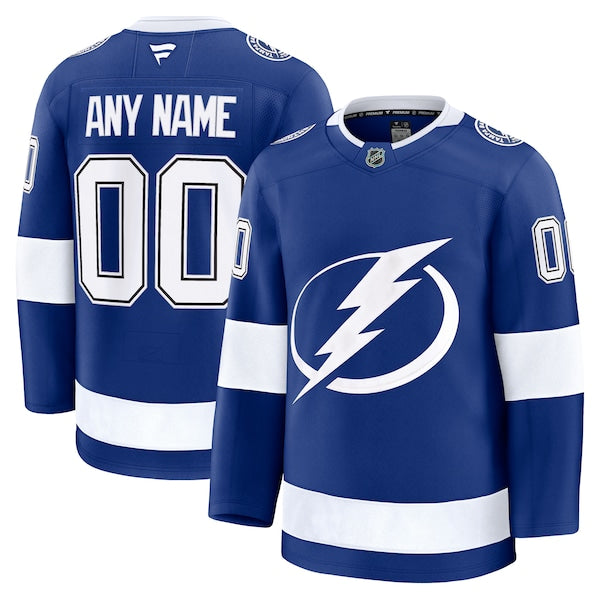 Tampa Bay Lightning Home Premium Custom Jersey - Blue/Black/White - Image 2