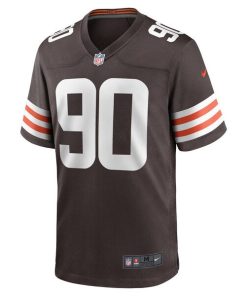 Alternative view of Maurice Hurst Cleveland Browns Nike Game Player Jersey - Brown