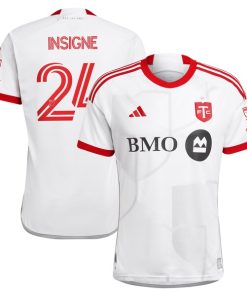 Alternative view of Lorenzo Insigne Toronto FC adidas 2024 GTA Kit Authentic Player Jersey?¨C White