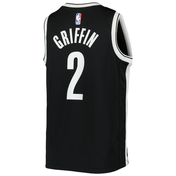 Blake Griffin Brooklyn Nets Nike Youth Swingman Jersey - Icon Edition - Black - Image 3