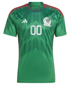 Alternative view of Mexico National Team adidas 2022/23 Home Custom Replica Jersey - Green