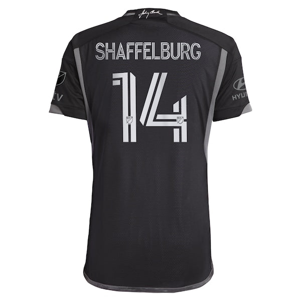 Jacob Shaffelburg Nashville SC adidas 2024 Man In Black Kit Authentic Player Jersey - Black - Image 3