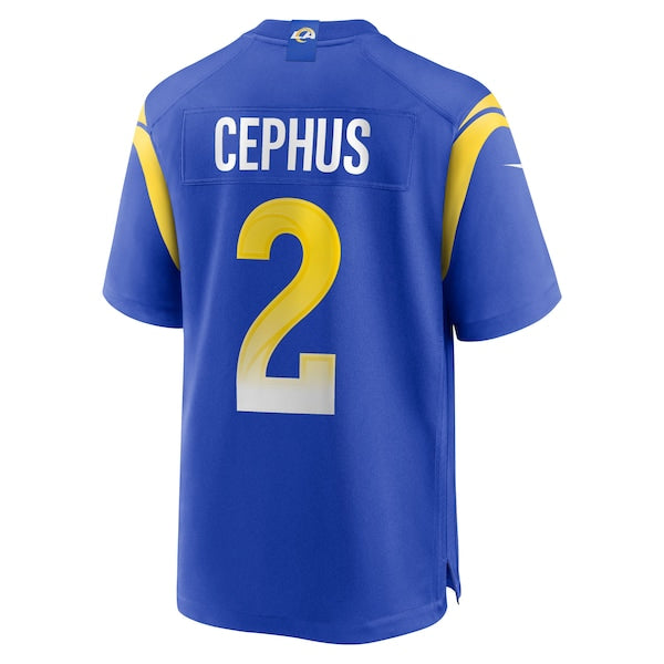 Quintez Cephus Los Angeles Rams Nike Team Game Jersey - Royal - Image 3
