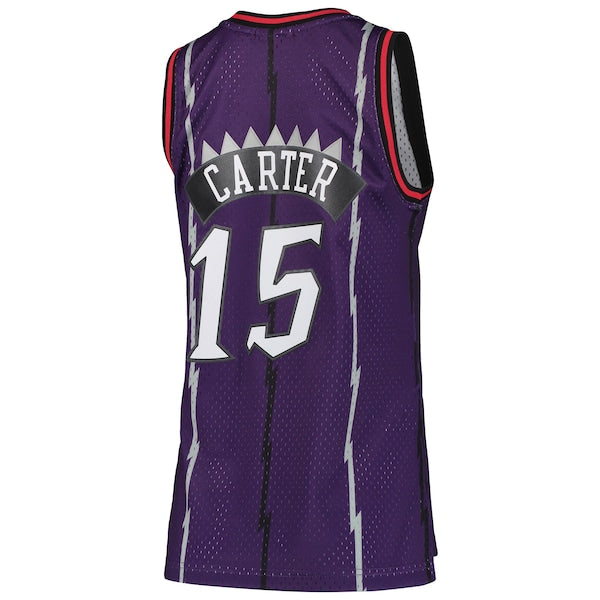 Vince Carter Toronto Raptors Women's 1998/99 Hardwood Classics Swingman Jersey - Purple - Image 5