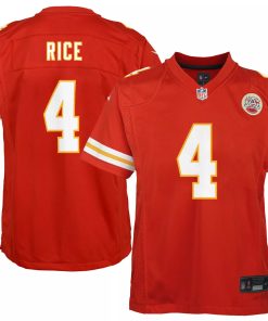 Rashee Rice Kansas City Chiefs Nike Youth Game Jersey -  Red/White