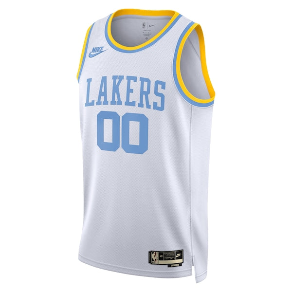 Los Angeles Lakers Nike Unisex 2022/23 Custom Swingman Jersey - Classic Edition - White - Image 2