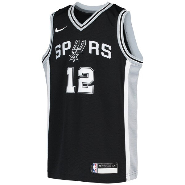 LaMarcus Aldridge San Antonio Spurs Nike Youth Swingman Jersey - Icon Edition - Black - Image 2