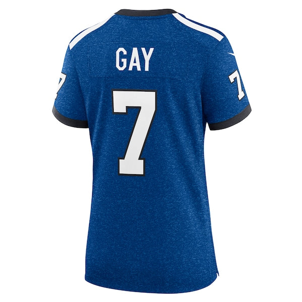 Matt Gay Indianapolis Colts Nike Women's Indiana Nights Alternate Game Jersey - Royal/Royal - Image 4