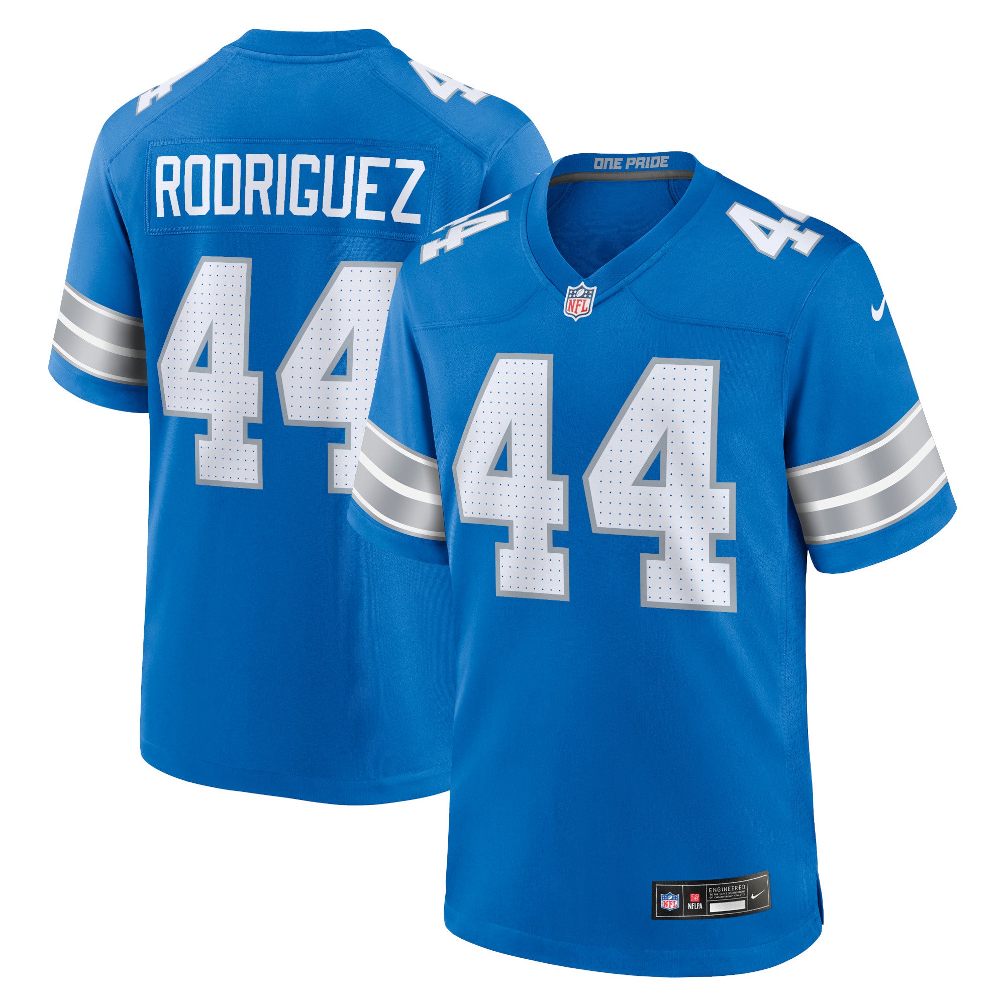 Malcolm Rodriguez Detroit Lions Nike 2nd Alternate Game Jersey - Black - Image 6