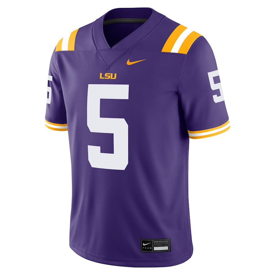 Men's Nike Jayden Daniels Purple LSU Tigers Player Game Jersey - Image 2