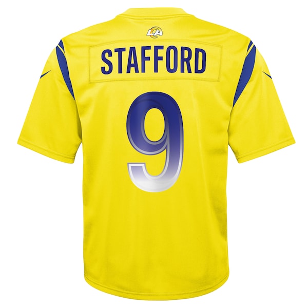Matthew Stafford Los Angeles Rams Nike Youth Inverted Game Jersey - Gold - Image 3