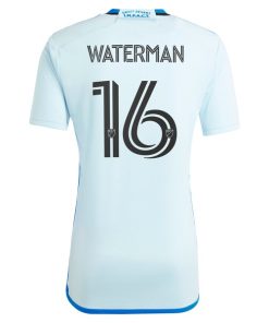Alternative view of Joel Waterman CF Montreal adidas 2024 La Main Replica Player Jersey?¨C Light Blue