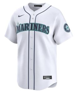Alternative view of Edgar Martinez Seattle Mariners Nike Home Limited Player Jersey - White