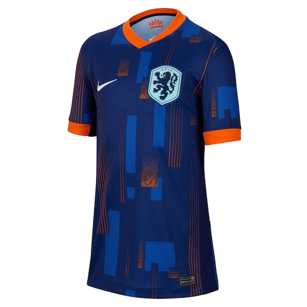 Netherlands National Team Nike Youth 2024 Away Replica Jersey - Blue - Image 2