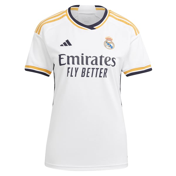 Los Merengues adidas Women's 2023/24 Home Replica Jersey - White - Image 2