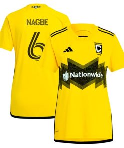 Darlington Nagbe Columbus Crew adidas Women's 2024 The Home Kit Replica Player Jersey - Yellow