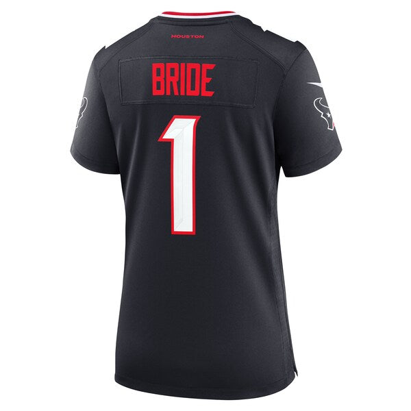 Number 1 Bride Houston Texans Nike Women's Game Jersey - Navy - Image 3