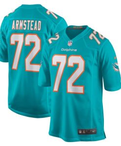 Terron Armstead Miami Dolphins Nike Game Jersey - Aqua