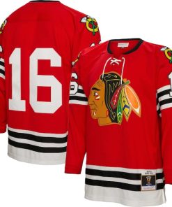 Bobby Hull Chicago Blackhawks 1960/61 Blue Line Player Jersey - Red