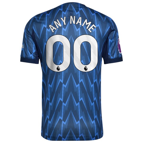 Arsenal adidas 2025/26 Away Authentic Custom Jersey - Blue/Red - Image 4