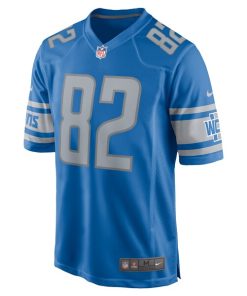 Alternative view of James Mitchell Detroit Lions Nike Player Game Jersey - Blue