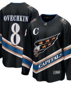 Alexander Ovechkin Washington Capitals  Alternate 50th Anniversary Premier Breakaway Player Jersey - Black/White
