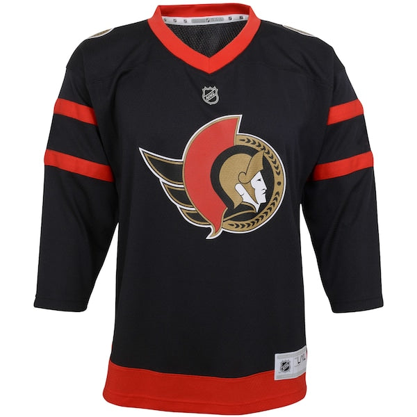 Ottawa Senators Youth Home Replica Custom Jersey - Black - Image 2