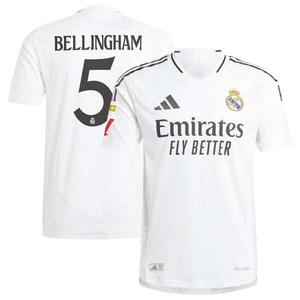 Jude Bellingham Los Merengues adidas 2024/25 Home Authentic Player Jersey - White - Image 6