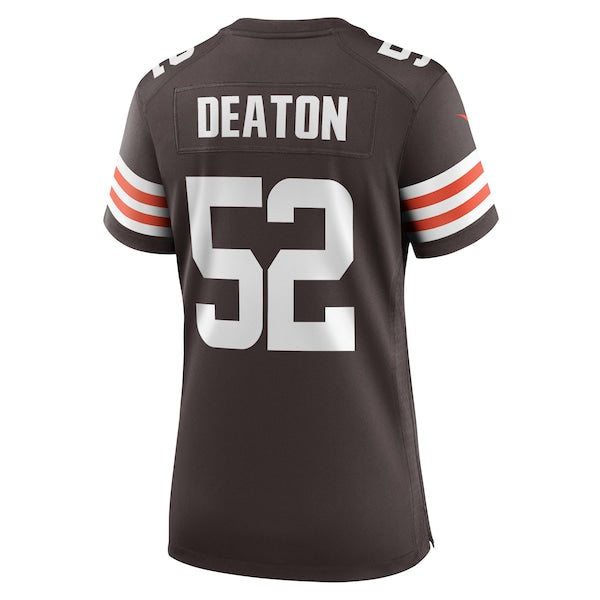 Dawson Deaton Cleveland Browns Nike Women's Game Player Jersey - Brown - Image 3