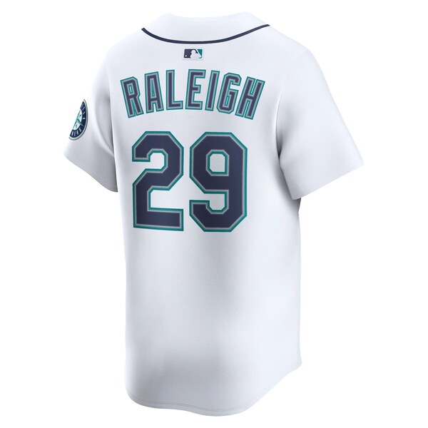 Cal Raleigh Seattle Mariners Nike Alternate Limited Player Jersey - White - Image 3