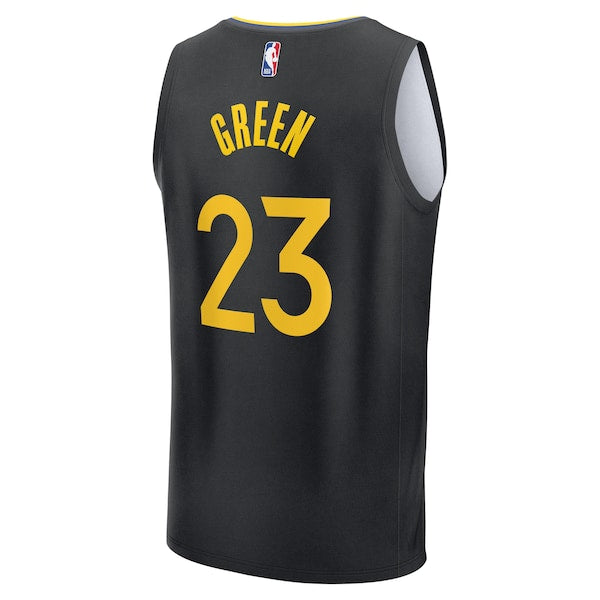 Draymond Green Golden State Warriors Fast Break Replica Player Jersey - Statement Edition - Black - Image 2