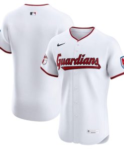 Cleveland Guardians Nike Home  Elite Jersey - White/Red