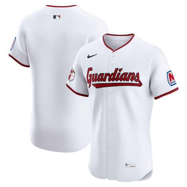 Cleveland Guardians Nike Home Elite Jersey - White/Red
