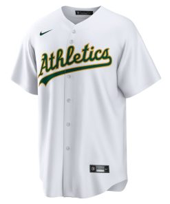 Alternative view of Khris Davis Athletics Nike Home Replica Player Name Jersey - White