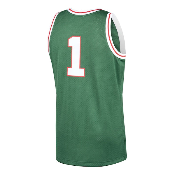 Oscar Robertson Milwaukee Bucks 2001/02 Hardwood Classics Swingman Jersey - Green - Image 3