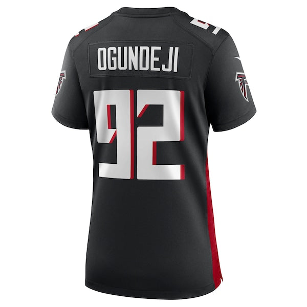 Adetokunbo Ogundeji Atlanta Falcons Nike Women's Game Jersey - Black - Image 3