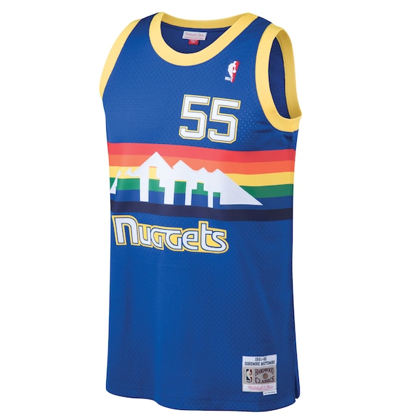Dikembe Mutombo Denver Nuggets 1991/92 Hardwood Classics Swingman Jersey - Blue - Image 2