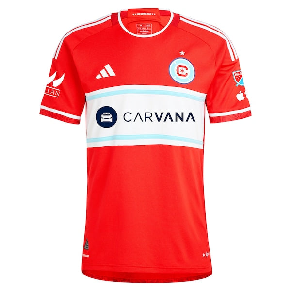Kellyn Acosta Chicago Fire adidas 2024 Return To Red Authentic Player Jersey - Red - Image 2