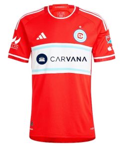 Alternative view of Brian Gutierrez Chicago Fire adidas 2024 Return To Red Authentic Player Jersey - Red