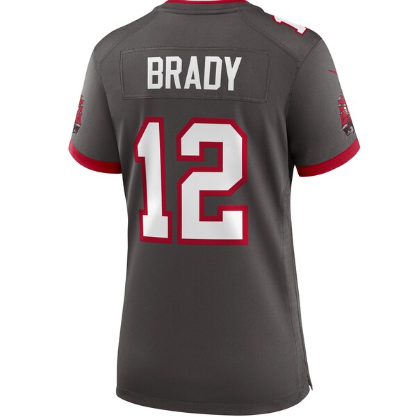 Tom Brady Tampa Bay Buccaneers Nike Women's Alternate Game Jersey - Pewter/Red - Image 4