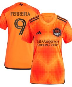 Sebasti¨¢n Ferreira Houston Dynamo FC adidas Women's 2024 El Sol Replica Jersey - Orange