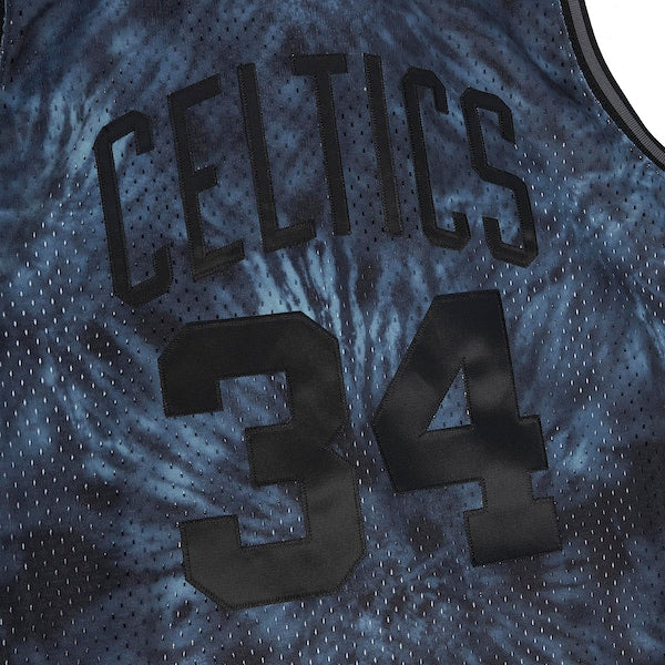 Paul Pierce Boston Celtics Hardwood Classics 2007/08 Tie-Dye Swingman Jersey - Black - Image 4