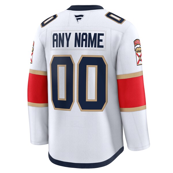 Florida Panthers Away Premium Custom Jersey - White/Red - Image 4