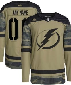 Tampa Bay Lightning adidas Military Appreciation Team Authentic Custom Practice Jersey - Camo