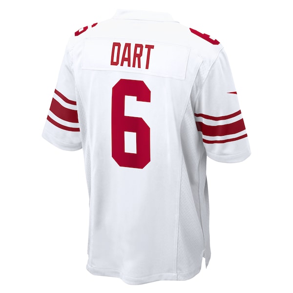 Jaxson Dart New York Giants Nike Game Jersey - White/Royal/Red - Image 4
