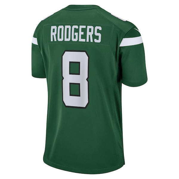 Aaron Rodgers New York Jets Nike Game Jersey - Gotham Green/Black/White - Image 4